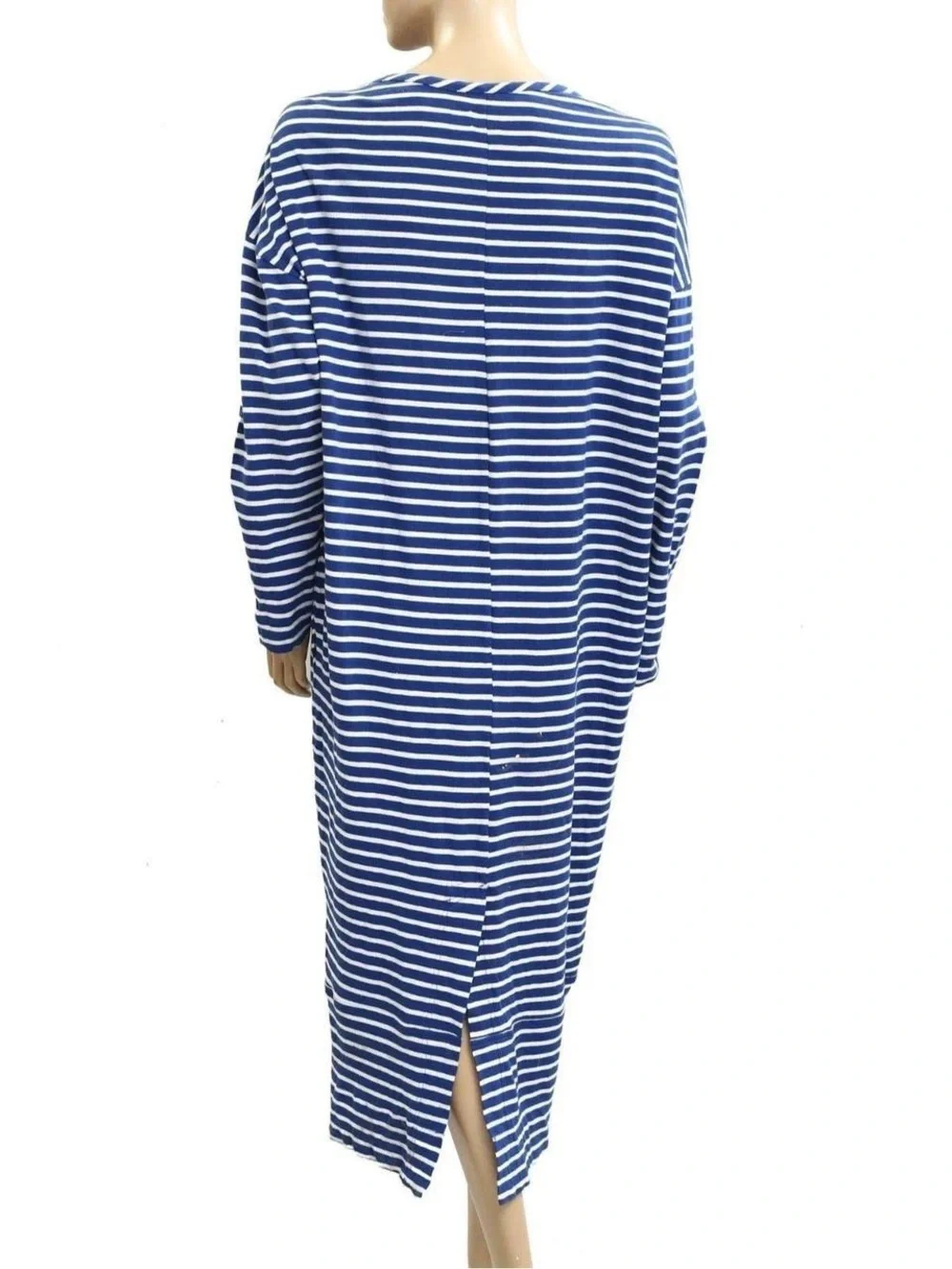 Free People Blue and White Striped Maxi Dress